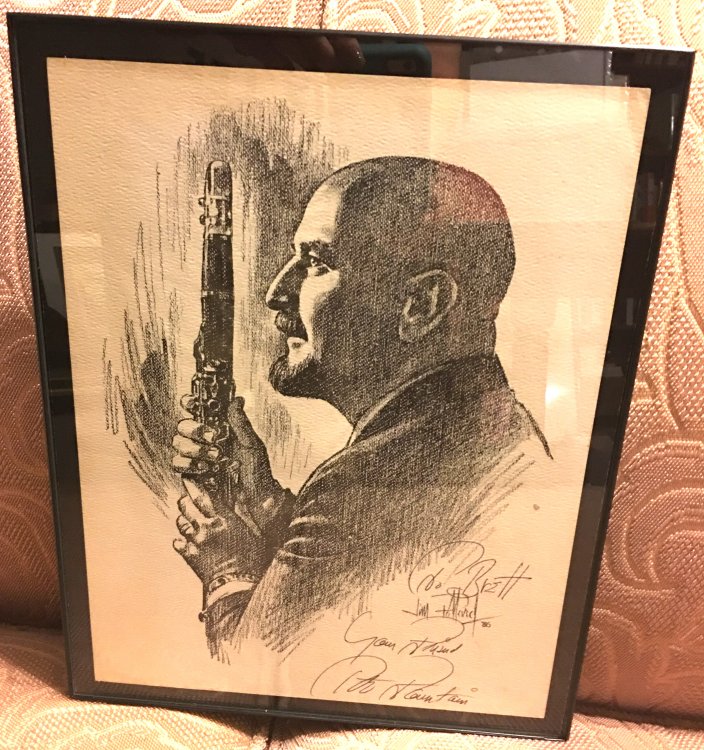 Print of Pete Fountain, Autographed